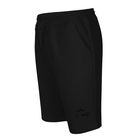 "Li Lewis Black Signature" Men's Fleece Shorts