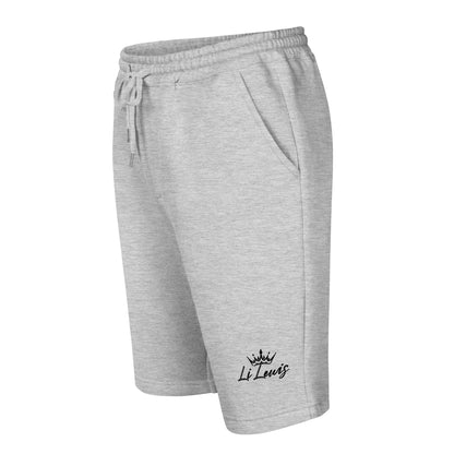 Li Lewis Black Signature Men's Fleece Shorts